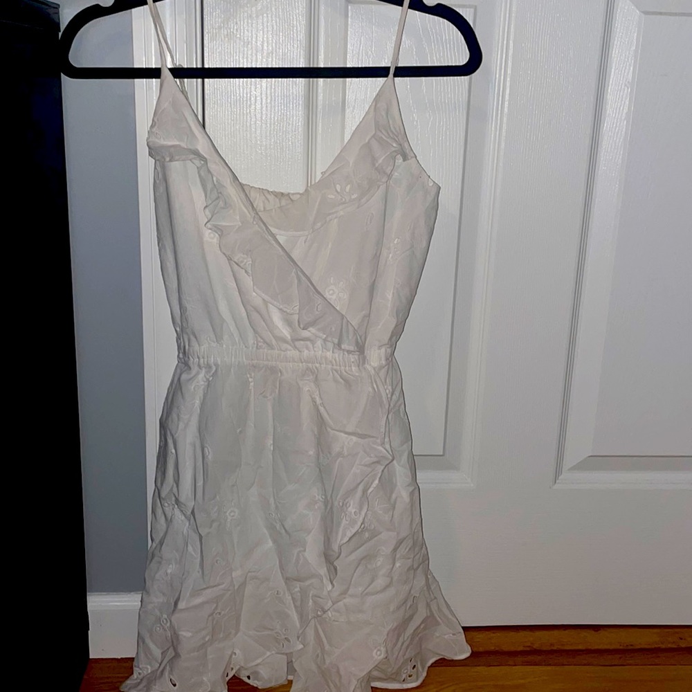 White mini dress